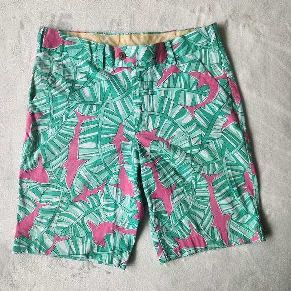 Loudmouth Other - Loudmouth Men’s Shorts Sz 32 Shark Print Golf